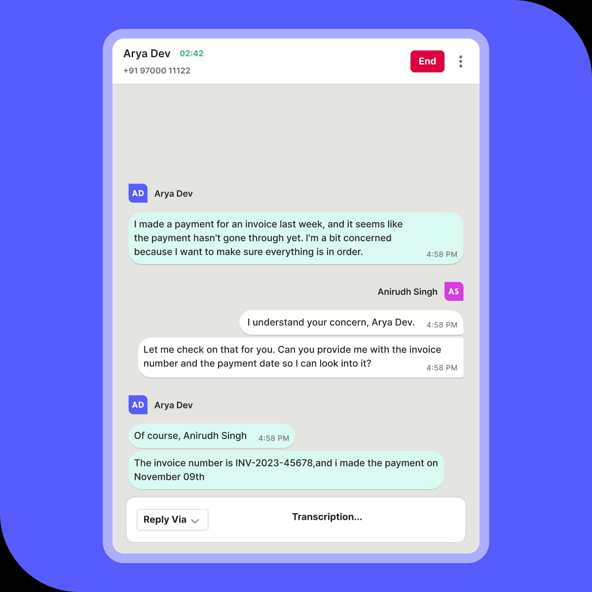 Ai contact centre solution