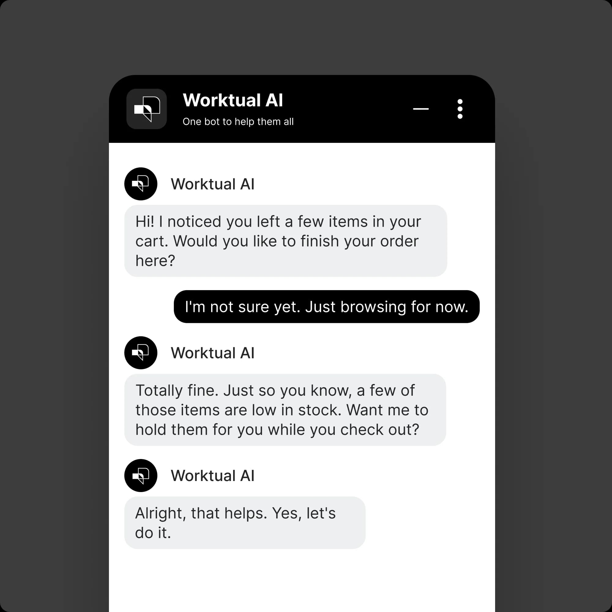 Conversational AI sales agent